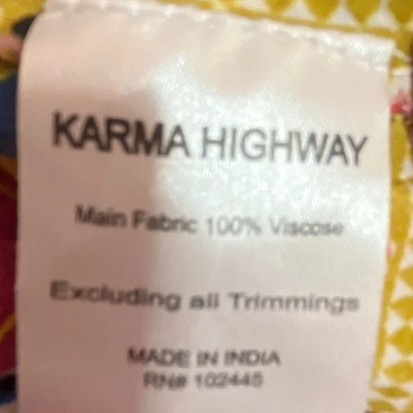 Karma Highway Vibrant Asymmetrical Floral Sundress NWT - Picture 9 of 10